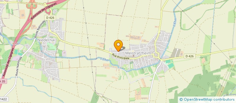 localisation de l'entreprise MONSIEUR JEAN-LOUIS MULLER  MEISTRATZHEIM