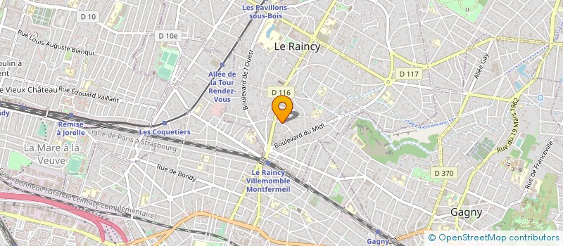 localisation de l'entreprise MONSIEUR JEAN-LOUIS NAMER à LE RAINCY
