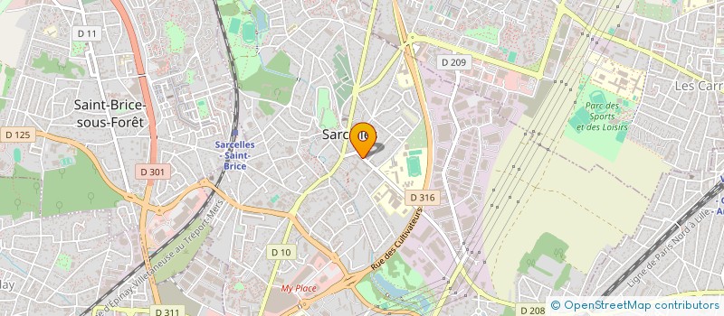 localisation de l'entreprise MONSIEUR JEAN-LOUIS NIAMA NDINGA à SARCELLES