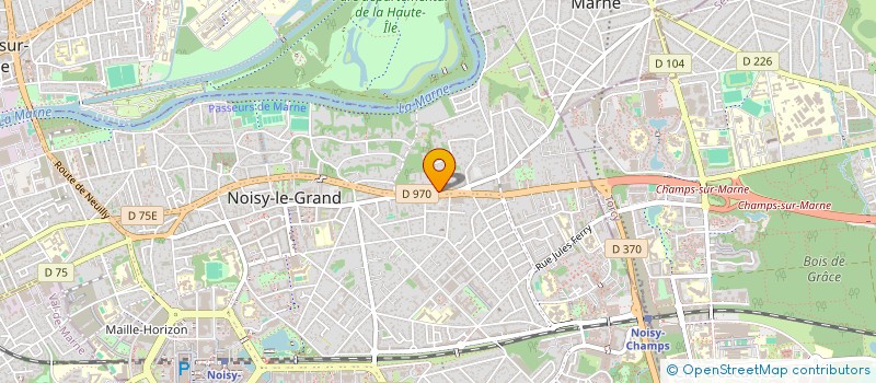localisation de l'entreprise MONSIEUR JEAN LOUIS NUNES à NOISY-LE-GRAND