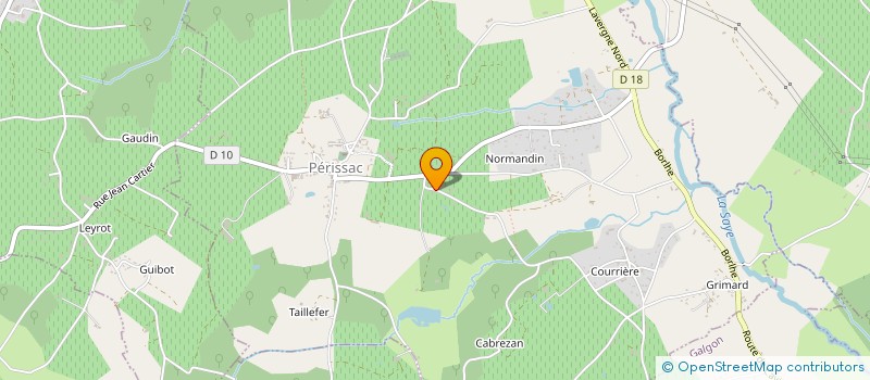 localisation de l'entreprise MONSIEUR JEAN LOUIS OLLA  PERISSAC