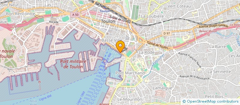 localisation de l'entreprise MONSIEUR JEAN-LOUIS PADOVANI  TOULON