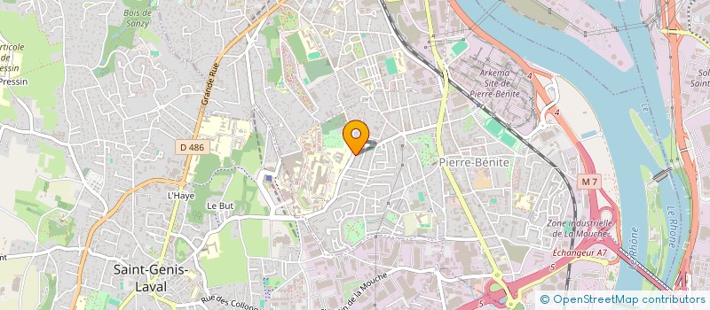 localisation de l'entreprise MONSIEUR JEAN-LOUIS PAILHOUX  OULLINS-PIERRE-BENITE