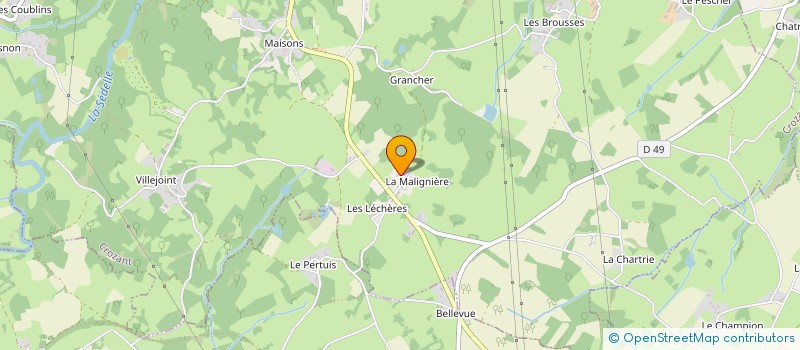 localisation de l'entreprise MONSIEUR JEAN LOUIS PAQUIGNON à CROZANT