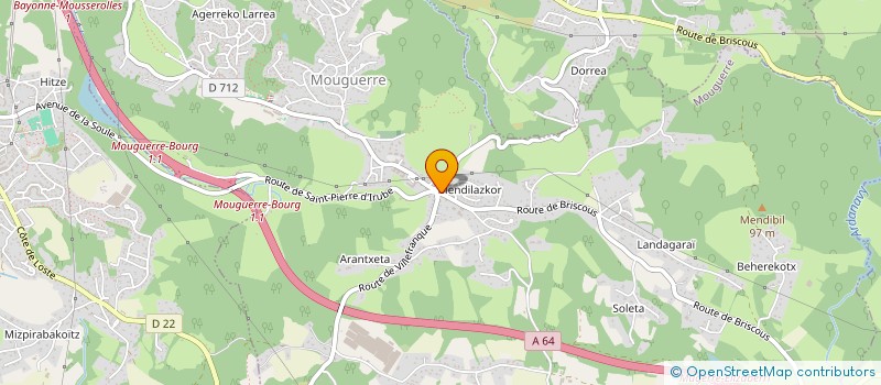 localisation de l'entreprise MONSIEUR JEAN-LOUIS PARISON  MOUGUERRE