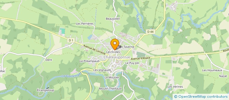 localisation de l'entreprise MONSIEUR JEAN-LOUIS PASQUET à CHATEAUPONSAC