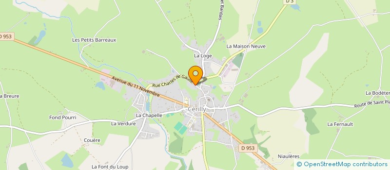 localisation de l'entreprise MONSIEUR JEAN-LOUIS PERRIDY  THENEUILLE