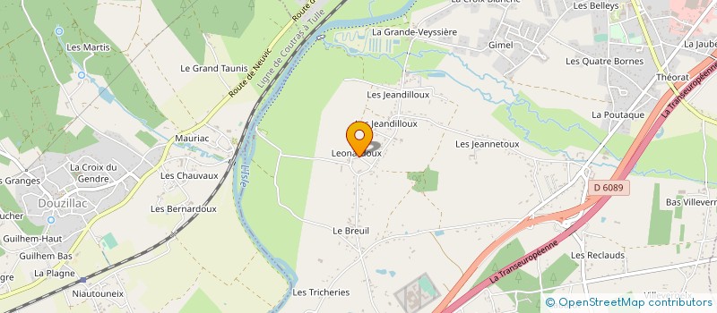 localisation de l'entreprise MONSIEUR JEAN-LOUIS PETEYTAS  NEUVIC