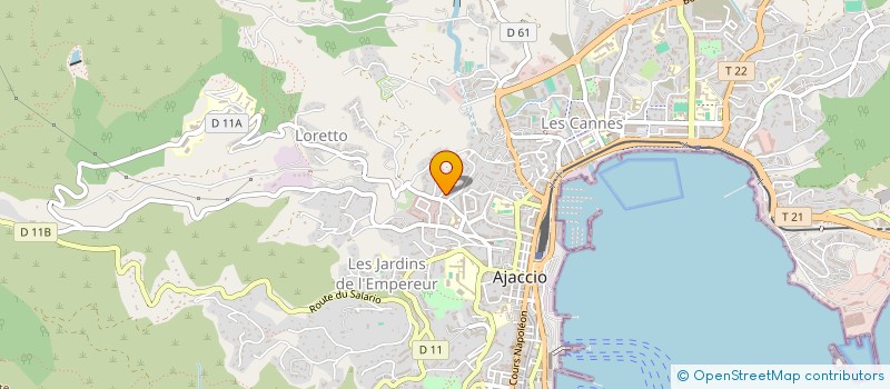 localisation de l'entreprise MONSIEUR JEAN-LOUIS PIERRE GIACCHERINI à AJACCIO