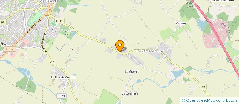 localisation de l'entreprise MONSIEUR JEAN LOUIS PIVETEAU  ESSARTS-EN-BOCAGE