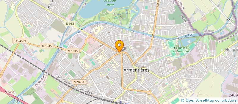 localisation de l'entreprise MONSIEUR JEAN-LOUIS PONCHEL  ARMENTIERES