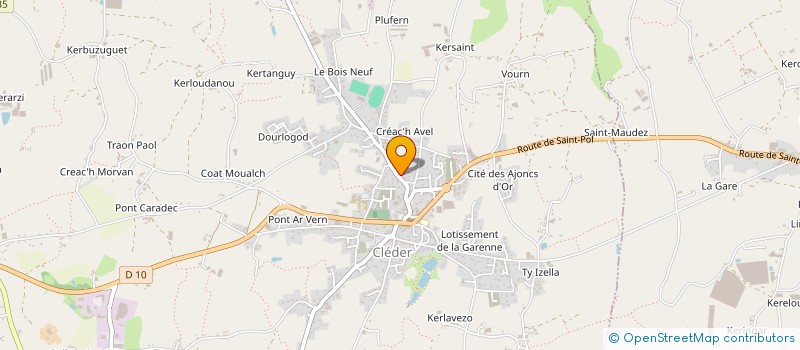 localisation de l'entreprise MONSIEUR JEAN LOUIS PORS  CLEDER