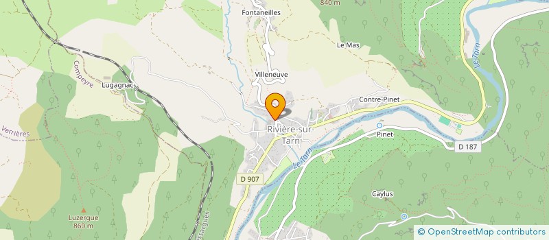 localisation de l'entreprise MONSIEUR JEAN-LOUIS POURQUIE  RIVIERE-SUR-TARN