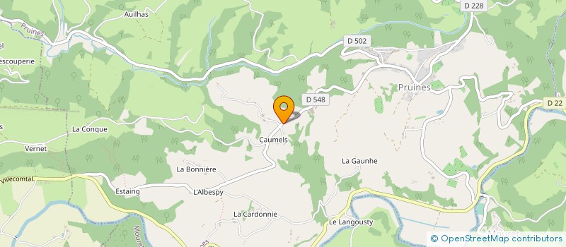 localisation de l'entreprise MONSIEUR JEAN-LOUIS PRADELS à CONQUES-EN-ROUERGUE