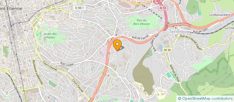 localisation de l'entreprise MONSIEUR JEAN-LOUIS PREYNAT  SAINT-ETIENNE