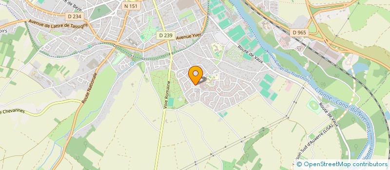 localisation de l'entreprise MONSIEUR JEAN-LOUIS PUTIAUX  AUXERRE