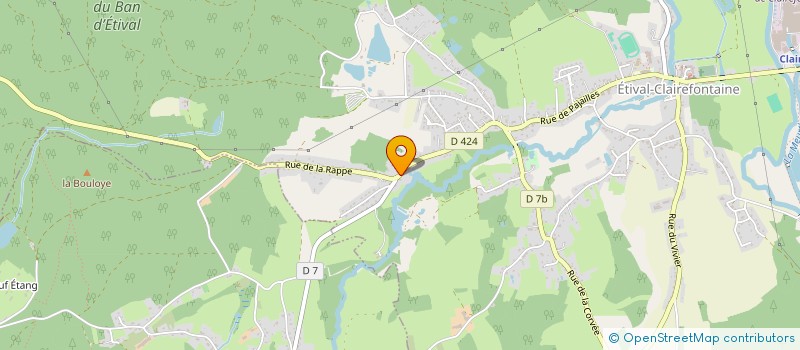 localisation de l'entreprise MONSIEUR JEAN-LOUIS RATTAIRE  ETIVAL-CLAIREFONTAINE