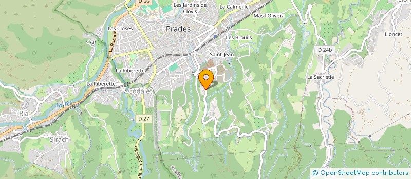 localisation de l'entreprise MONSIEUR JEAN-LOUIS RIBES à PRADES