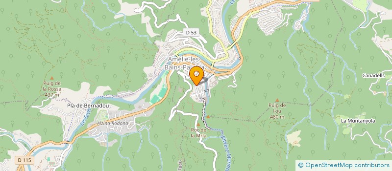 localisation de l'entreprise MONSIEUR JEAN-LOUIS RICHARD  AMELIE-LES-BAINS-PALALDA