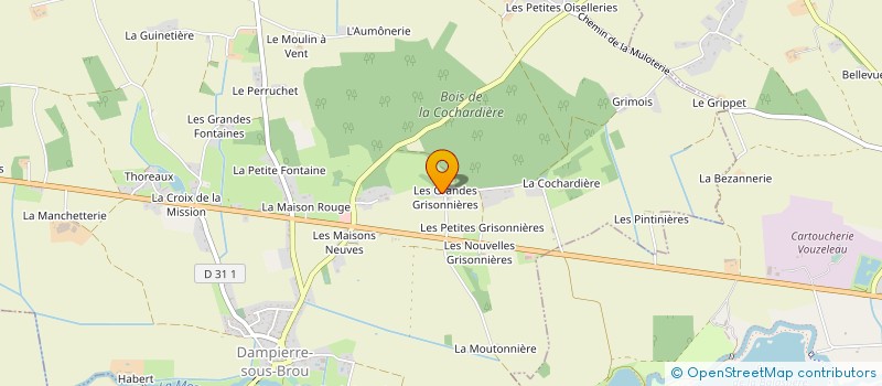 localisation de l'entreprise MONSIEUR JEAN-LOUIS RIVIERRE à DAMPIERRE-SOUS-BROU