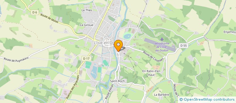 localisation de l'entreprise MONSIEUR JEAN-LOUIS ROUGE  L'ISLE-EN-DODON