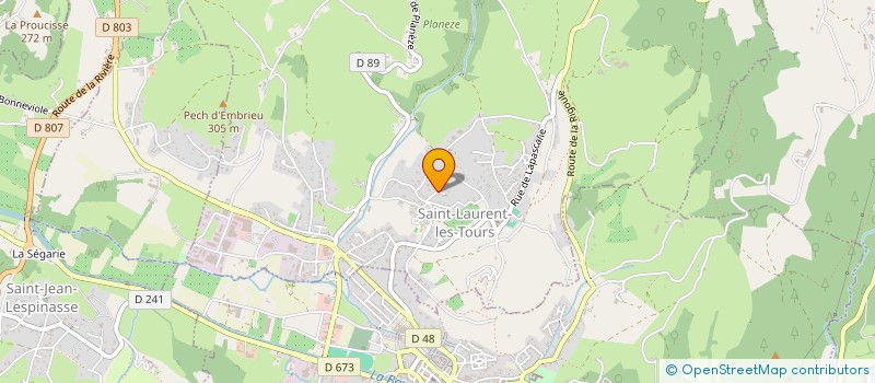 localisation de l'entreprise MONSIEUR JEAN-LOUIS ROUQUAYROL  SAINT-LAURENT-LES-TOURS