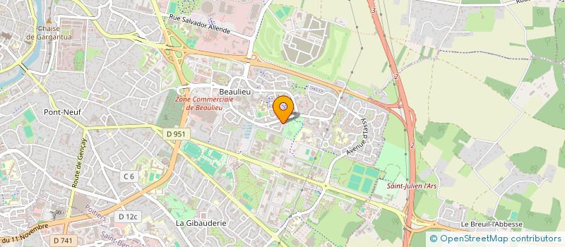 localisation de l'entreprise MONSIEUR JEAN-LOUIS ROUSSEAU  POITIERS