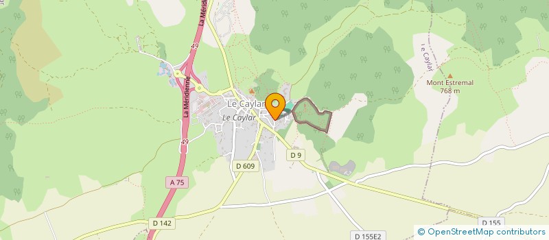 localisation de l'entreprise MONSIEUR JEAN-LOUIS ROUVIER  LE CAYLAR