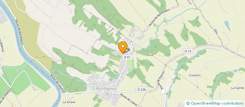 localisation de l'entreprise MONSIEUR JEAN LOUIS SAINT SERNIN  BONDIGOUX