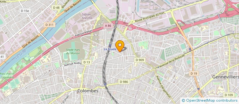 localisation de l'entreprise MONSIEUR JEAN-LOUIS SEGUIN DE LA SALLE à COLOMBES