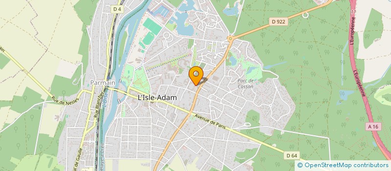 localisation de l'entreprise MONSIEUR JEAN-LOUIS SIMON à L'ISLE-ADAM