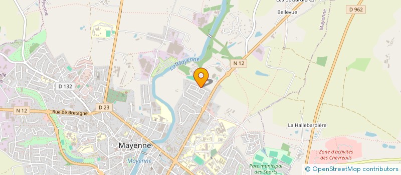 localisation de l'entreprise MONSIEUR JEAN-LOUIS TARLEVE  MAYENNE