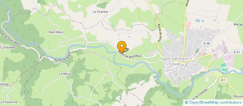 localisation de l'entreprise MONSIEUR JEAN LOUIS TOURNAIRE à SAINT-GERMAIN-LAVAL