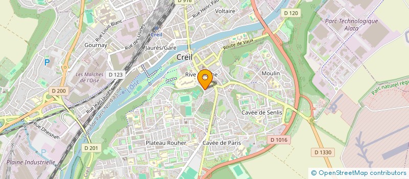 localisation de l'entreprise MONSIEUR JEAN-LOUIS TRANCHOT  CREIL