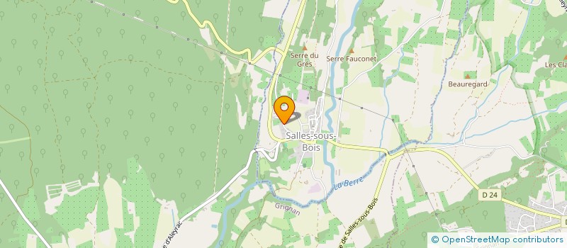 localisation de l'entreprise MONSIEUR JEAN-LOUIS ULIANA  SALLES-SOUS-BOIS