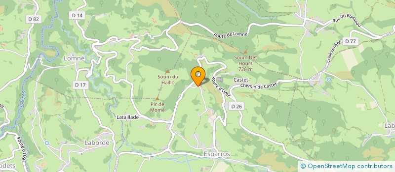 localisation de l'entreprise MONSIEUR JEAN-LOUIS VERDIER  ESPARROS