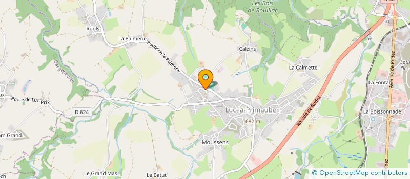 localisation de l'entreprise MONSIEUR JEAN-LOUIS VERLAGUET  LUC-LA-PRIMAUBE