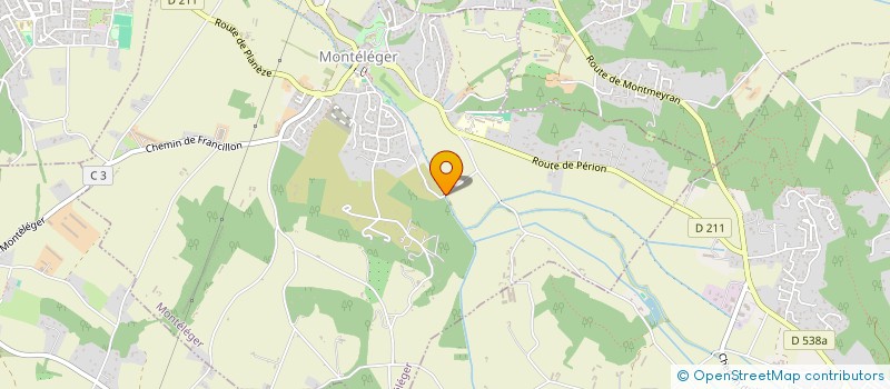 localisation de l'entreprise MONSIEUR JEAN LOUIS VIAL  MONTELEGER