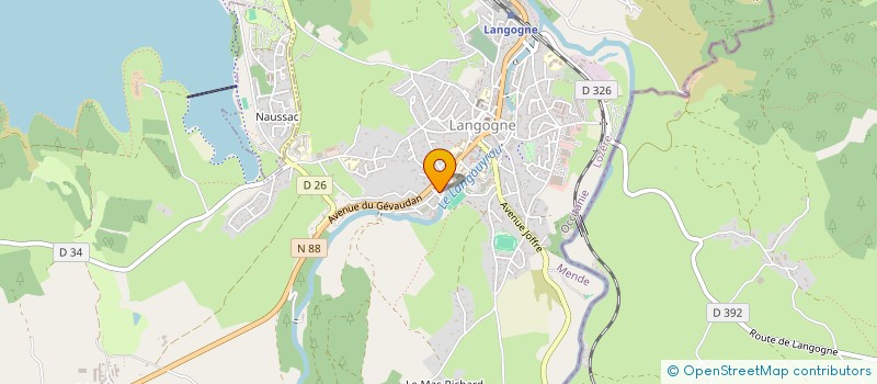 localisation de l'entreprise MONSIEUR JEAN LOUIS VIALA  LANGOGNE