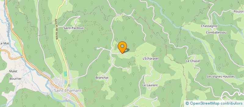 localisation de l'entreprise MONSIEUR JEAN LOUIS VIEILLEMARINGE  SAINT-CHAMANT