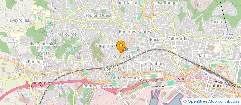 localisation de l'entreprise MONSIEUR JEAN-LOUIS VIGNE  TOULON