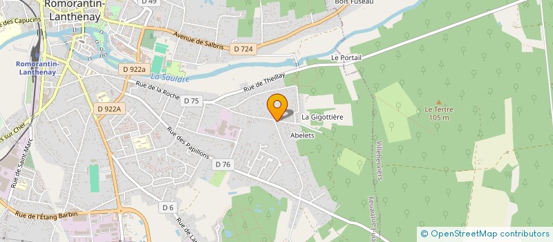 localisation de l'entreprise MONSIEUR JEAN-LOUIS VISOMBLAIN à ROMORANTIN-LANTHENAY