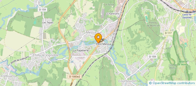 localisation de l'entreprise MONSIEUR JEAN-LOUIS VUILLERMET  MESSIA-SUR-SORNE