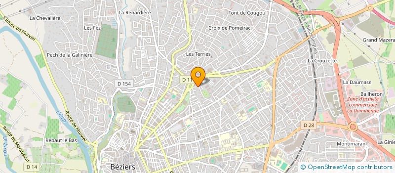 localisation de l'entreprise MONSIEUR JEAN-LOUIS ZAPATER  BEZIERS