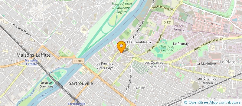 localisation de l'entreprise MONSIEUR JEAN LOUISE  CHATOU