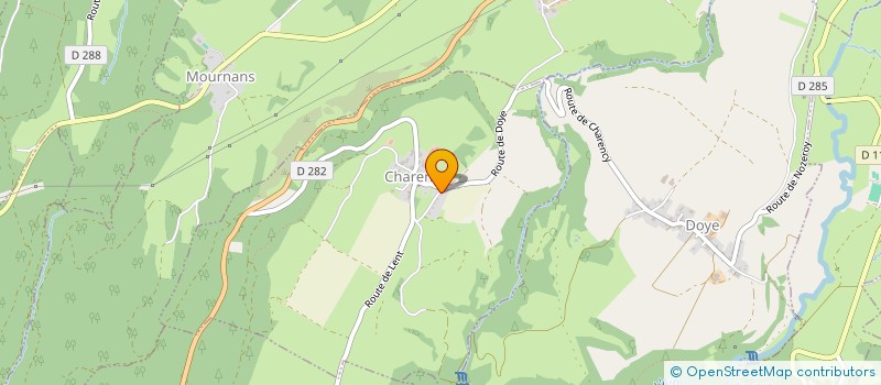 localisation de l'entreprise MONSIEUR JEAN-LOUP AUDY  CHARENCY