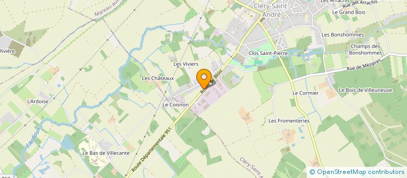 localisation de l'entreprise MONSIEUR JEAN LOUP BONNIN  CLERY-SAINT-ANDRE