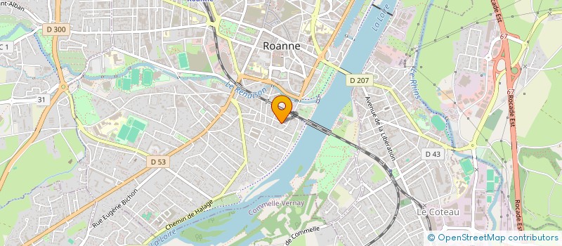 localisation de l'entreprise MONSIEUR JEAN-LOUP CHAIZE  ROANNE