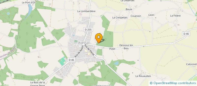 localisation de l'entreprise MONSIEUR JEAN-LOUP DE CACQUERAY-VALMENIER  AVESSAC