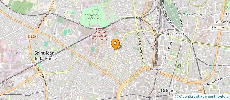 localisation de l'entreprise MONSIEUR JEAN-LOUP DOUCHAIN à ORLEANS